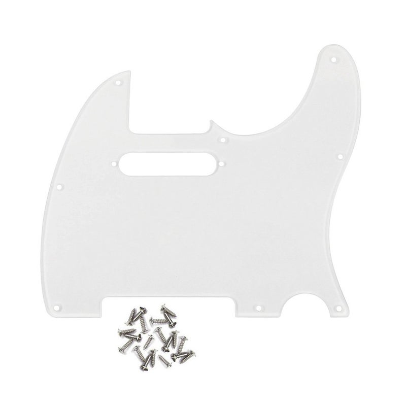 FLEOR 8 Hole TL Pickguard Scratch Plate with Pickguard Screws Set Fit USA/MX Standard TL Style Pickguard Replacement, 1Ply Transparent - Image 1